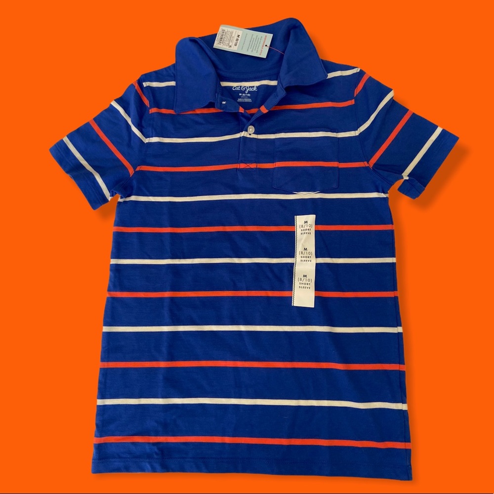 Boys Striped polo shirt 8-10